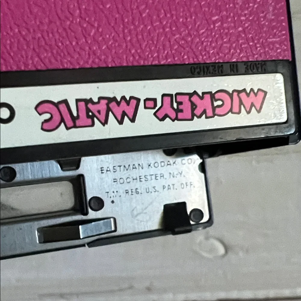 Kodak Mickey-Matic Camera in Pink and Black